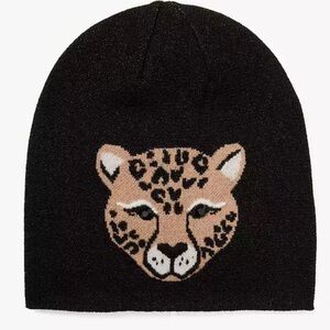 Kate Spade New York Leopard Face Beanie
